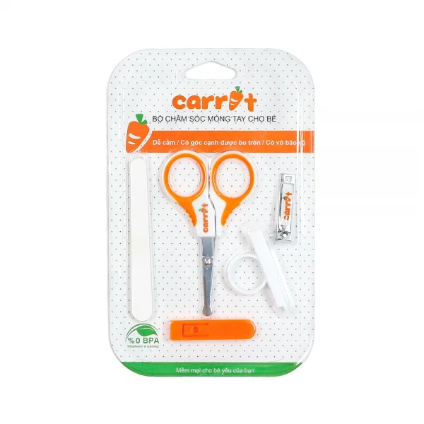 Bộ chăm sóc móng cho bé Carrot