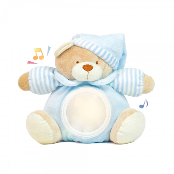 Gấu bông ru ngủ có đèn Xanh 14338 - 20 cm