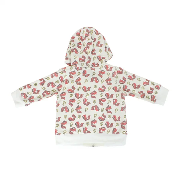 Áo khoác thun bé gái in mèo