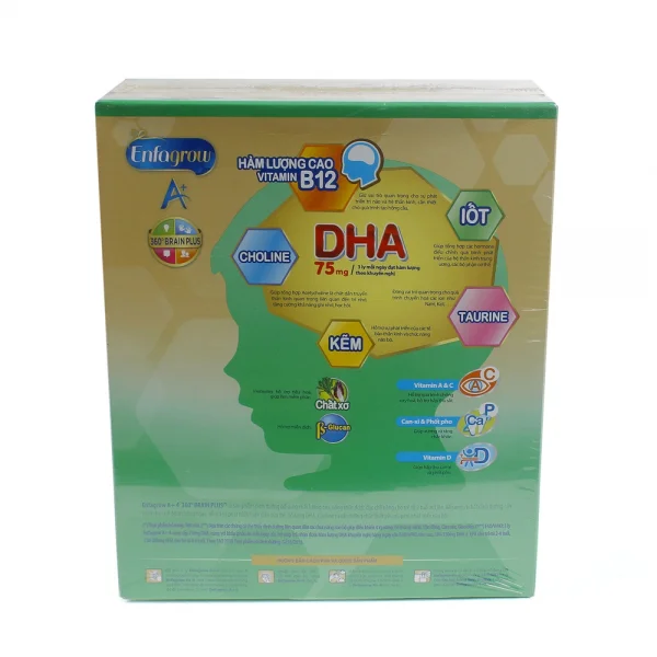 Sữa bột EnfaGrow A+4 Vani 360 độ Brain Plus, 2 tuổi trở lên, 650g