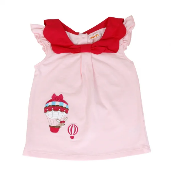 Bộ thun bé gái sát nách Carrot G085004