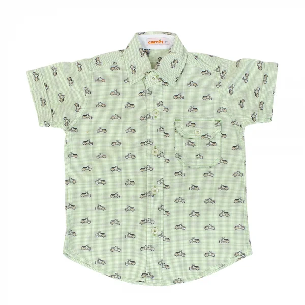 Áo vải bé trai tay ngắn B058003