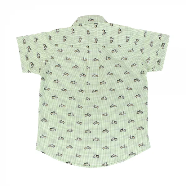 Áo vải bé trai tay ngắn B058003