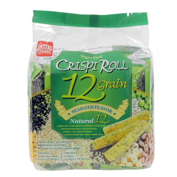 Bánh cuộn dinh dưỡng 12 loại ngũ cốc vị rong biển, 180g