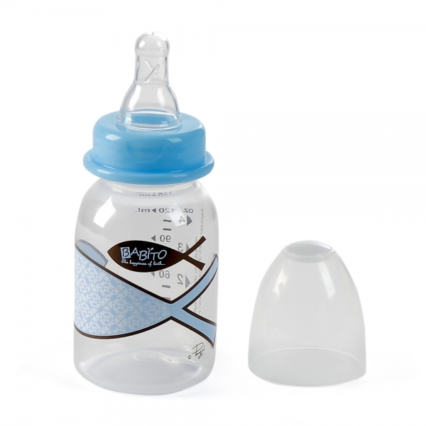 Bình sữa cổ thường nhựa PP Babito,LS21P2130, 120mlml Hồng
