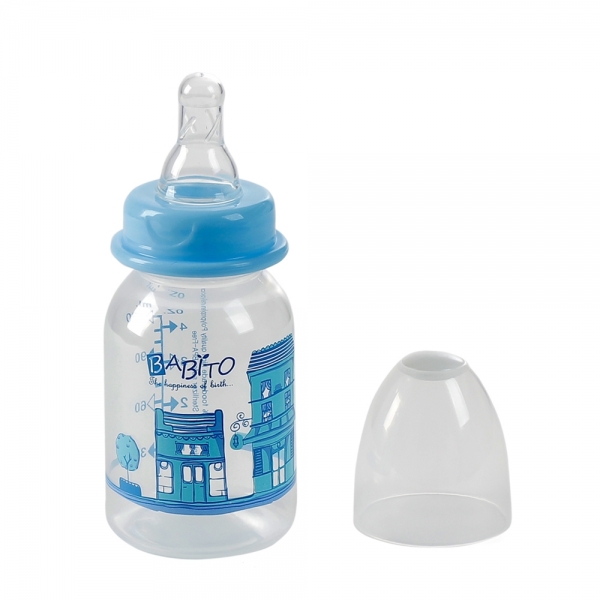 Bình sữa cổ thường nhựa PP Babito, LS21P2126, 120ml Xanh