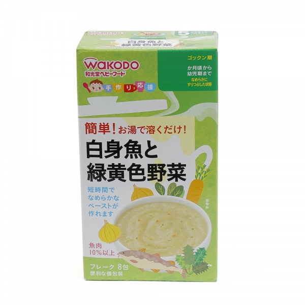 Bột ăn dặm cá Tuyết rau Wakodo