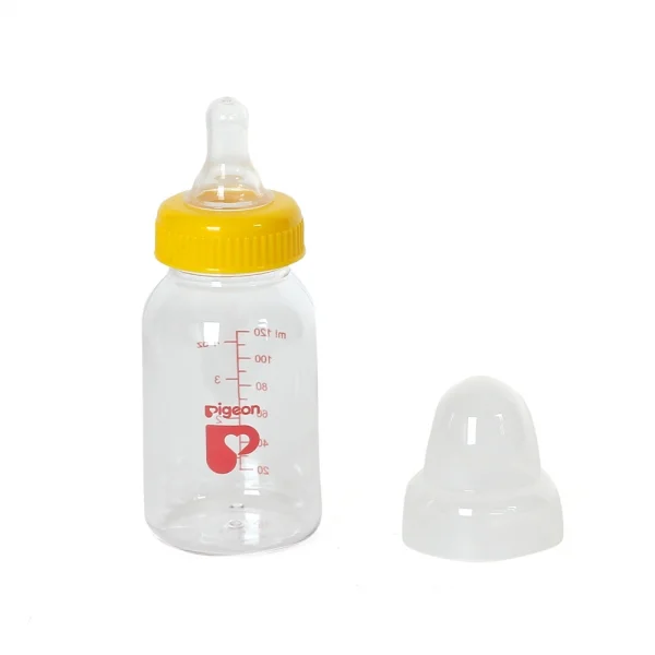 Bình sữa tròn silicone Pigeon, 120ml