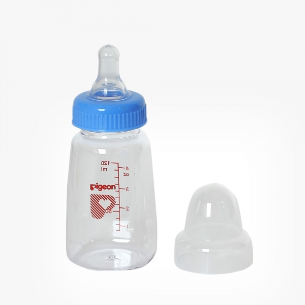 Bình sữa vuông ty silicone Pigeon, 120ml