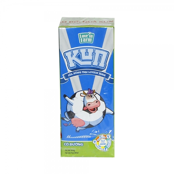 Sữa bột Có Đường Kun,180ml