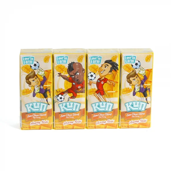 Sữa bột chua uống Vị xoài Kun,180ml