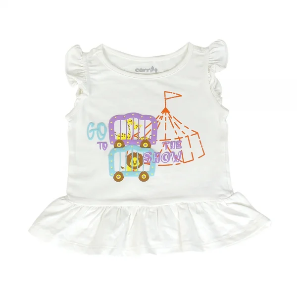 Áo thun bé gái sát nách Carrot G105015