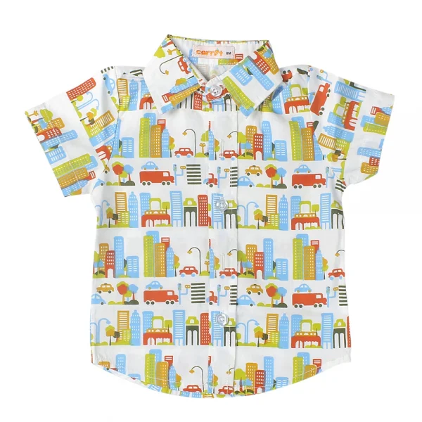 Áo vải bé trai tay ngắn Carrot B105010