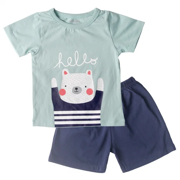 Bộ thun bé trai tay ngắn Carrot B105011