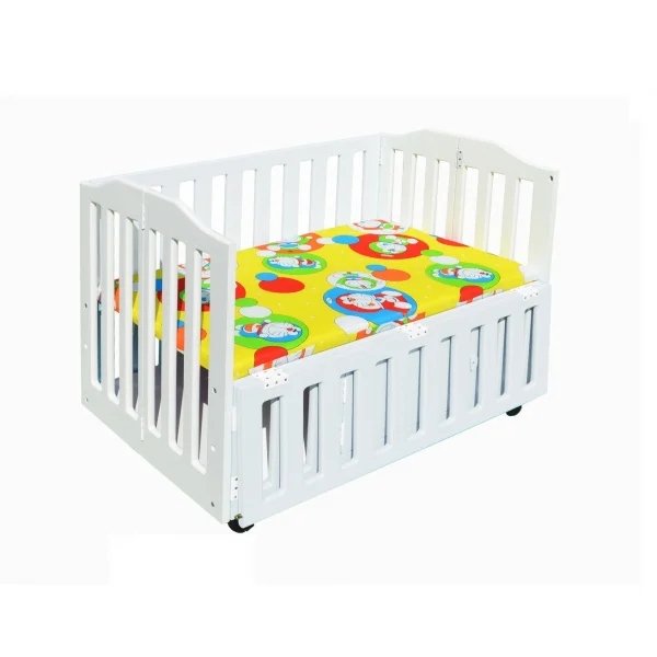 Cũi Le Lumber Folding Crib BC11 - Màu Trắng