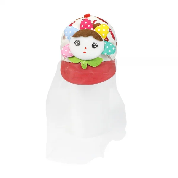 Nón kết bé gái khăn voan A105032