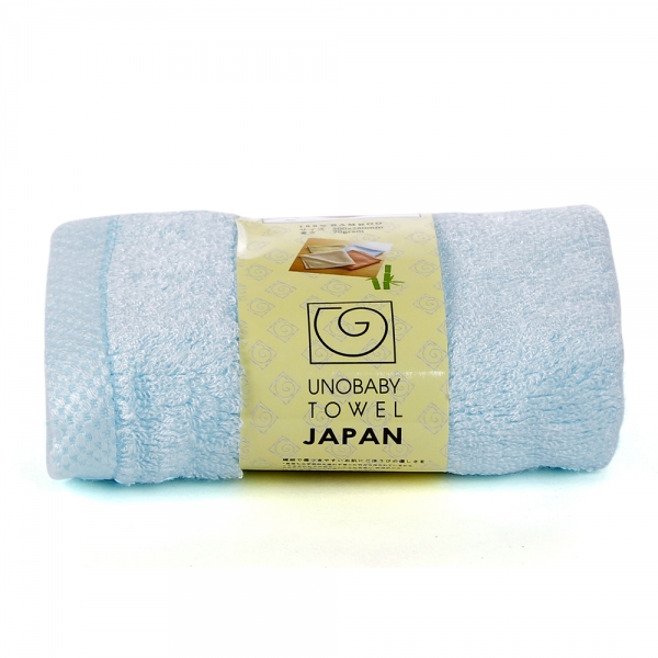 Khăn mặt 100% sợi tre Unobaby 28x50, Xanh