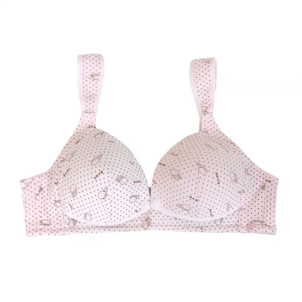 Áo ngực cho con bú có nút bấm Elixe in hình baby