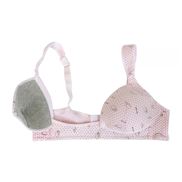 Áo ngực cho con bú có nút bấm Elixe in hình baby