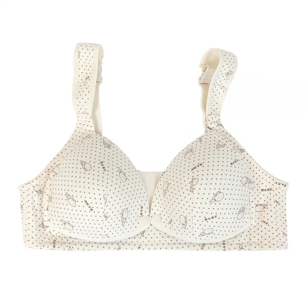 Áo ngực cho con bú có nút bấm Elixe in hình baby