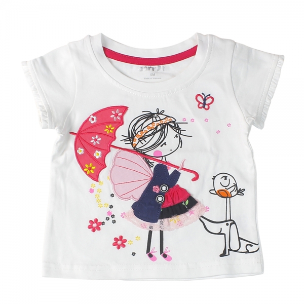 Áo thun bé gái tay ngắn Carrot B1105003