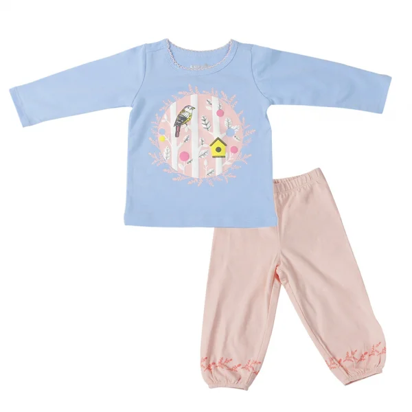 Bộ thun bé gái tay dài Carrot G1105011