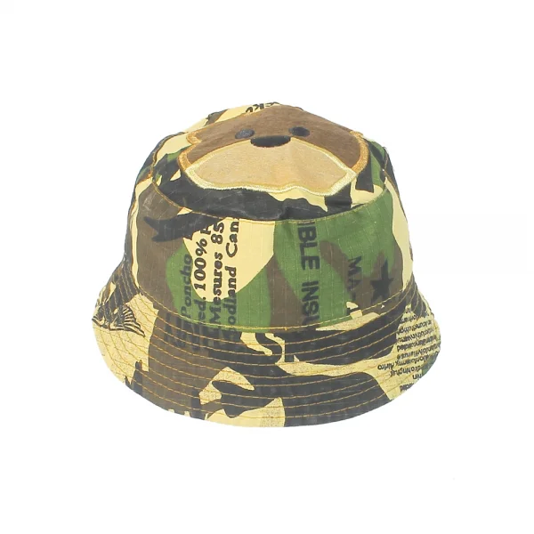 Nón bé trai tai bèo đính mặt gấu