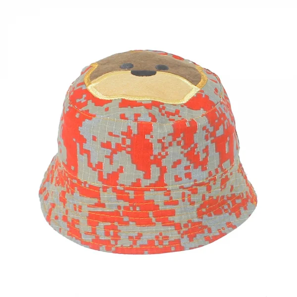 Nón bé trai tai bèo đính mặt gấu