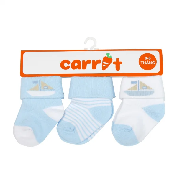 Bộ 3 đôi vớ bé trai Carrot I1105011