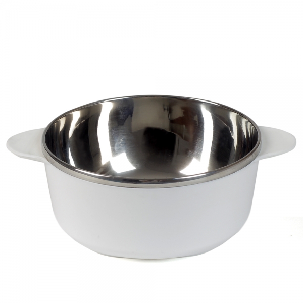 Tô inox bọc nhựa Baby Bowl, PB641, Trắng