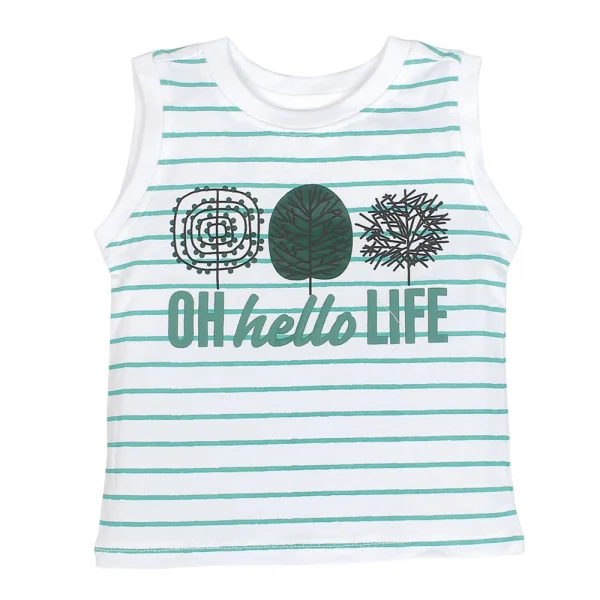 Áo thun bé trai sát nách Carrot B125011