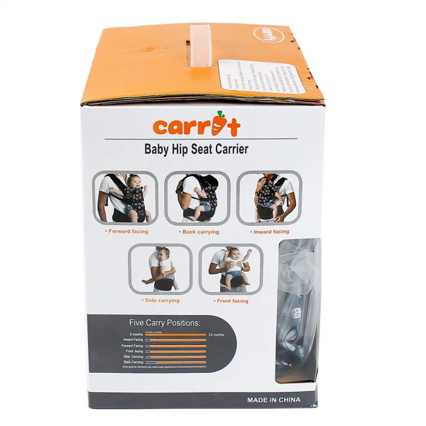 Địu ngồi Carrot in sọc, Xanh