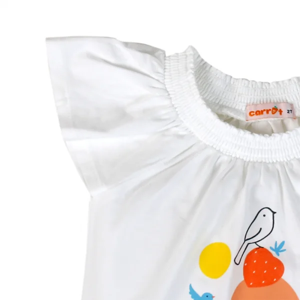 Bộ thun bé gái ngắn Carrot G125020