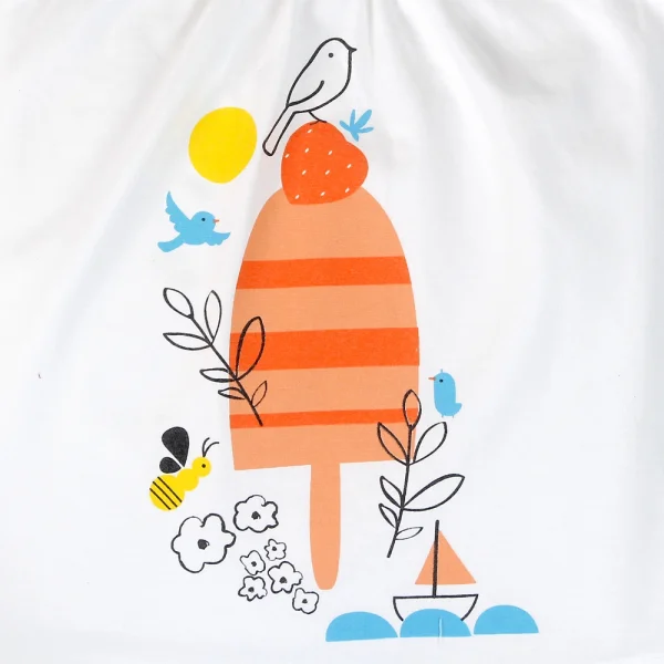 Bộ thun bé gái ngắn Carrot G125020