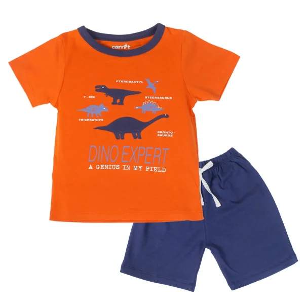 Bộ thun bé trai tay ngắn Carrot B125016