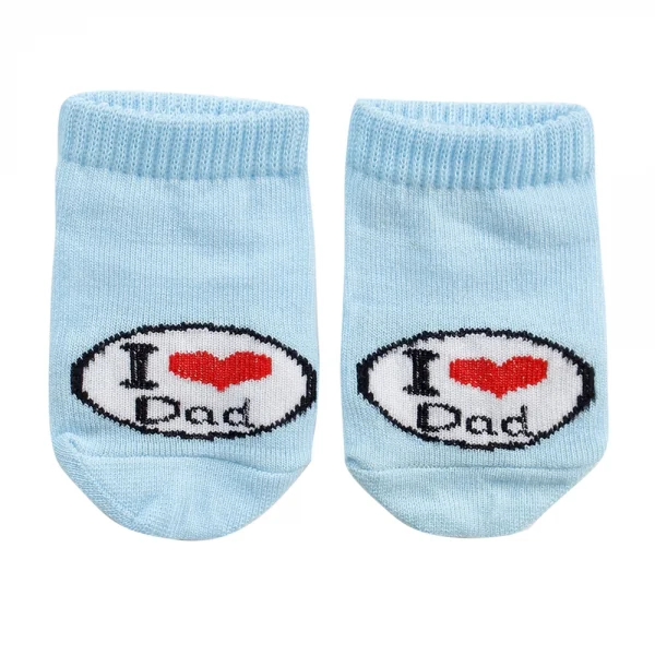 Vớ sơ sinh I love Dad, Xanh