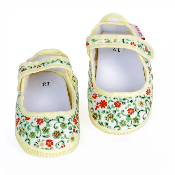 Giày tập đi bé gái S125025, Vàng