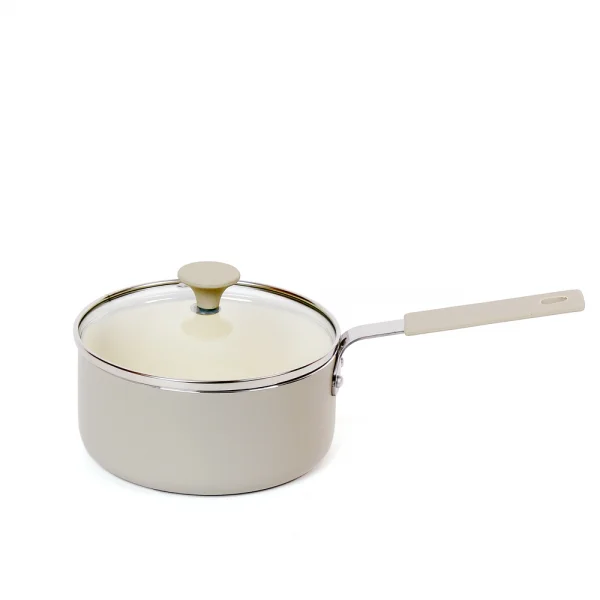 Nồi bột phủ sứ chống dính có vung SmartCook 14cm, Xanh