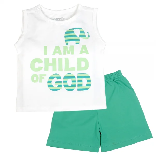 Bộ thun bé trai ngắn Carrot B016005