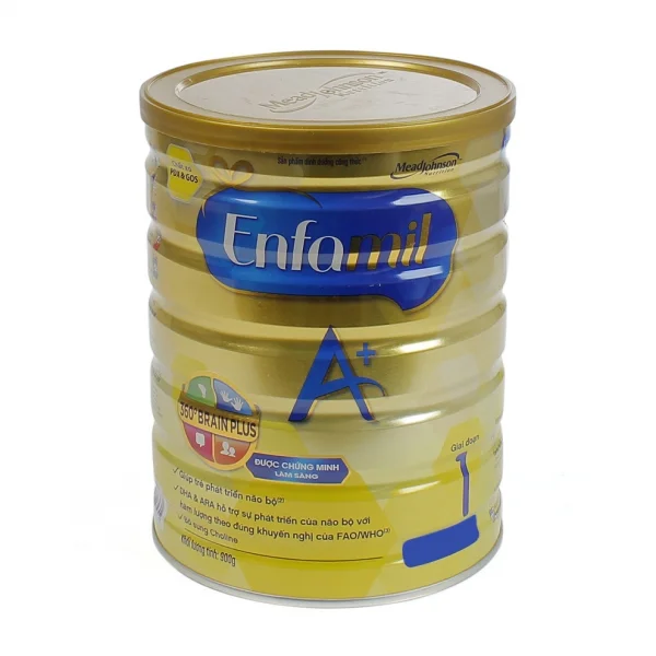 Sữa bột Enfamil A+1 360 độ Brain Plus với PDX GOS, 0-6 tháng, 900g