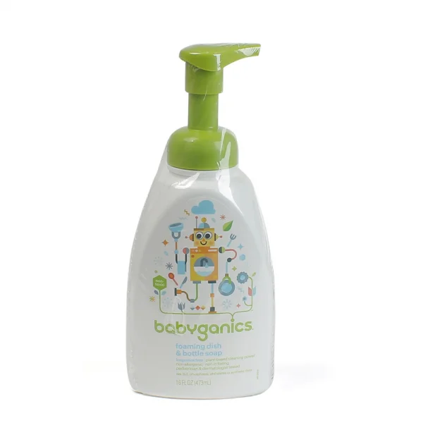 Nước rửa bình sữa tạo bọt Babyganics 473 ml