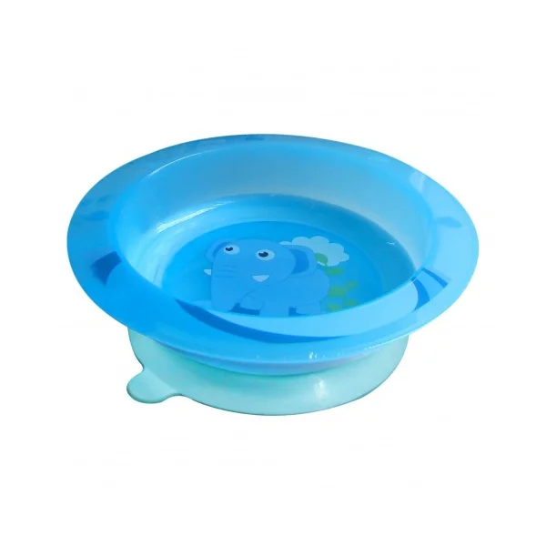 Bát tập ăn đế bám dính an toàn Ami AM55601, Xanh