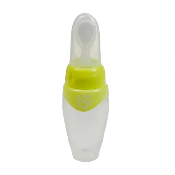 Bình muỗng ăn dặm silicone mềm Ami AM55103 150ml, Cam