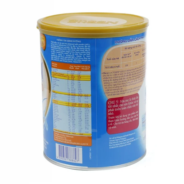 Sữa bột Lactogen Gold 4, 2-6 tuổi, 900g