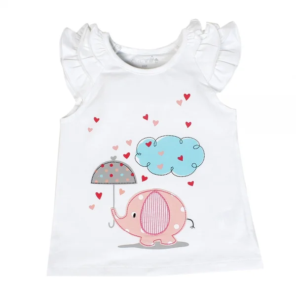 Bộ thun bé gái ngắn Carrot G036002