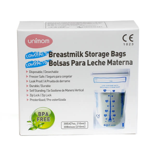 Túi trữ sữa compact - Unimom 30 túi, 210ml