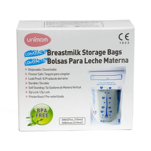 Túi trữ sữa compact - Unimom 30 túi, 210ml
