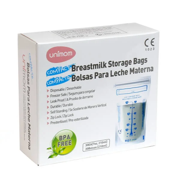 Túi trữ sữa compact - Unimom 30 túi, 210ml