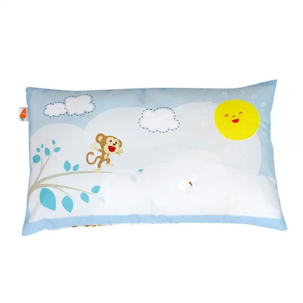 Bộ gối nệm Carrot hình khỉ con, Xanh