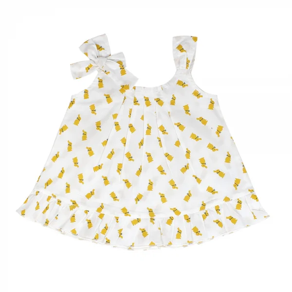 Áo vải bé gái sát nách Laluna G046010